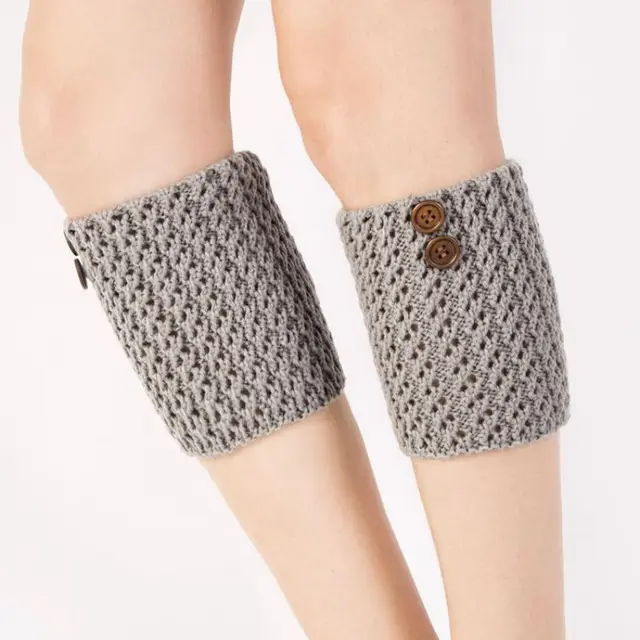 US $2.80 Women Short Leg Warmers Fashion Knitted Boot Cuff Socks Winter Warm Girls Boots Socks