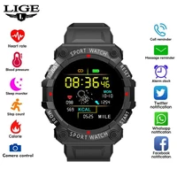 LIGE 2021 New Sport Smart Watch Men Women Heart Rate Blood Pressure Fitness Tracker Low-power Sports Bracelet For Men Women+Box 1