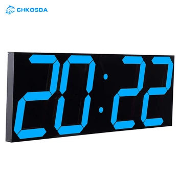 

LED Digital Wall Clock Wake Up Light Large Wall Clock Electronic Stopwatch Timer Weather Station New Year Decoration Watch Mural