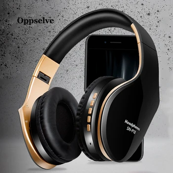 

Oppselve HIFI Stereo Earphones Bluetooth Headphone Music Headset FM Support SD Card With Mic For Phone Xiaomi iPhone LG Tablet