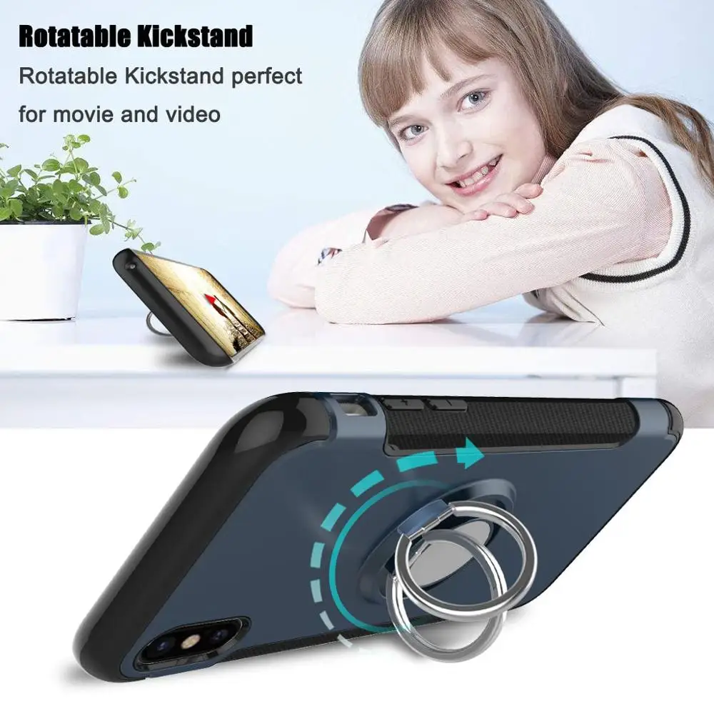 Чехлы для iPhone 11 Pro Max X Xr Xs 6S 7 8 Plus противоударный автомобильный чехол с магнитным