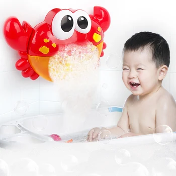 

Bubble Machine Crabs Frog Automatic Music Bubble Maker Bath Summer Outdoor Homeuse Swmming Machine Toys for Kids