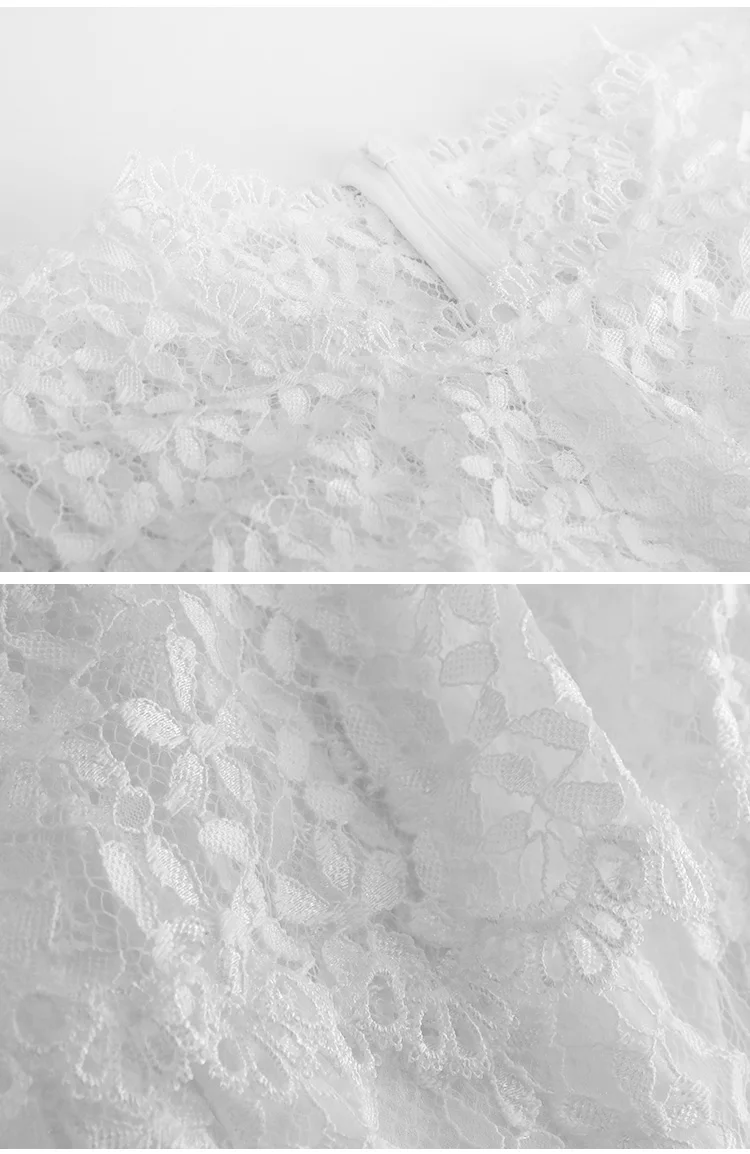 Delocah Runway Fashion Summer Lace Cupcake Dresses Women's Short Sleeve Hollow Out Collect Waist Casual Celebrity Party Dress