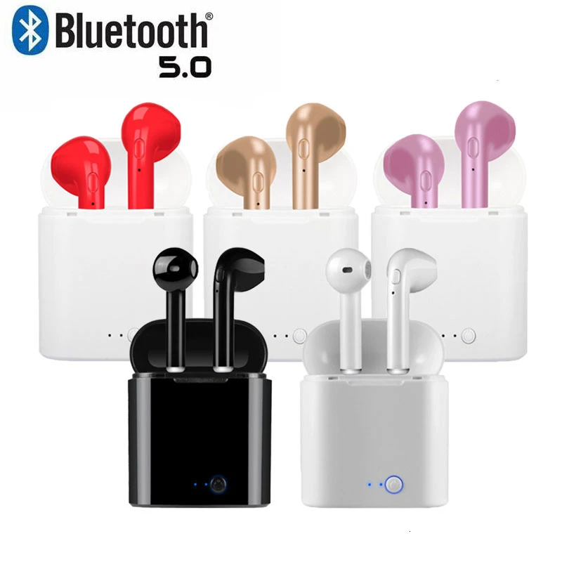 

I7s TWS Bluetooth 5.0 Earphone Stereo Earbud Wireless Earphones Sport Wireless Headset In-ear Headsets For All Smart Phone