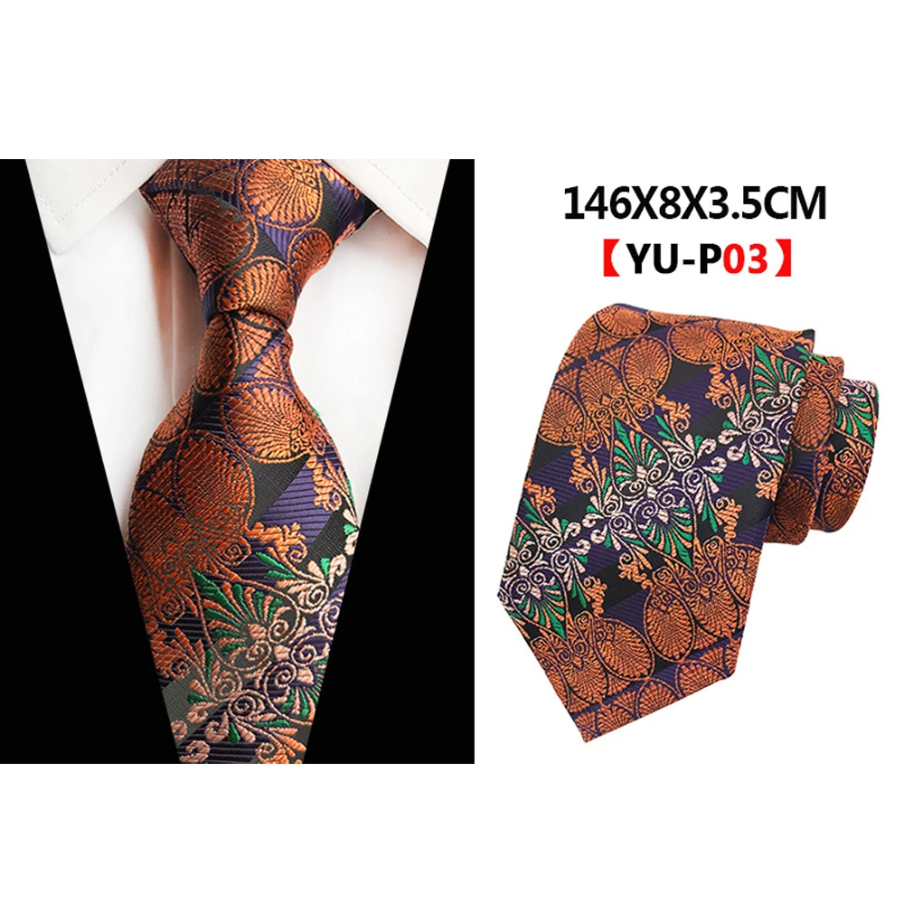 8 см классический мужской галстук шелковый галстук ЖАККАРДОВЫЙ тканый бизнес галстук Модный узор в горошек свадебные галстуки