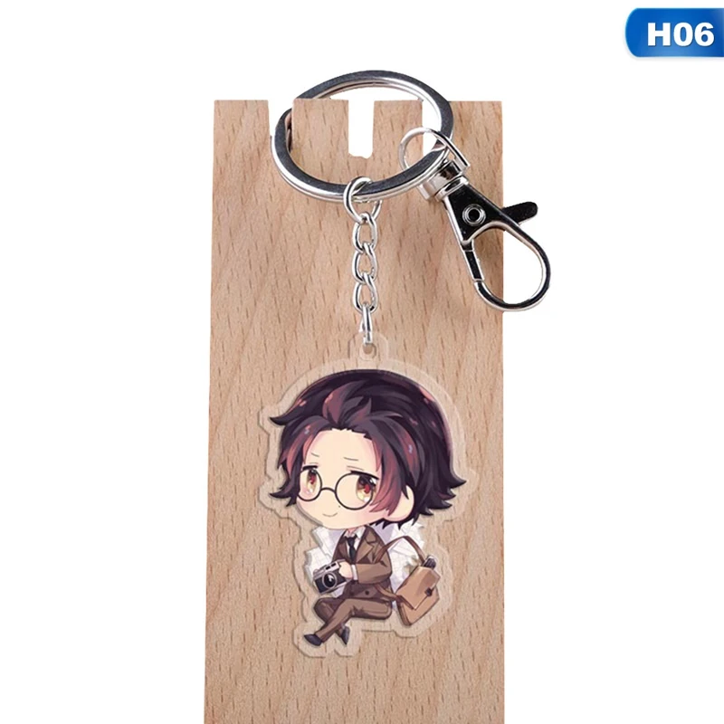 KEY4144H06 Бродячие собаки bungo акриловый брелок кулон аниме аксессуары брелок с фигурками из мультфильмов - Цвет: KEY4144H06
