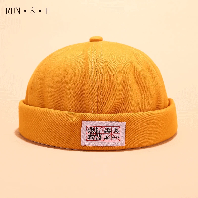 Unisex Retro Cotton Sweet Cute Solid Color Street Caps for Men and Women Fangdong Street Ventilation Infinite Riding Cap