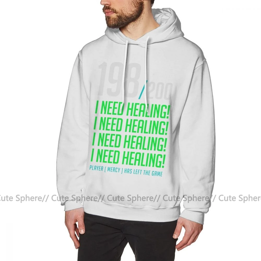Genji толстовка с капюшоном I NEED HEALING Player Has Left толстовки уличная пуловер XL Толстовка мужская популярная длинная длина хлопок синие толстовки - Цвет: White
