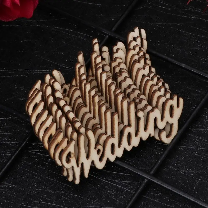 15 шт. деревянный свадебный стол конфетти разброс винтажные деревенские вечерние