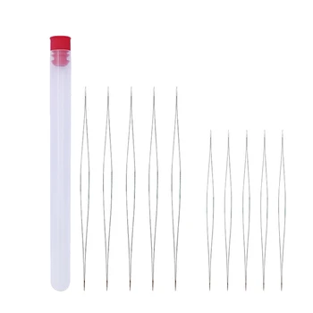 

2 Sizes Big Eye Beading Needle with Storage Case DIY Craft Needle Pack of 10