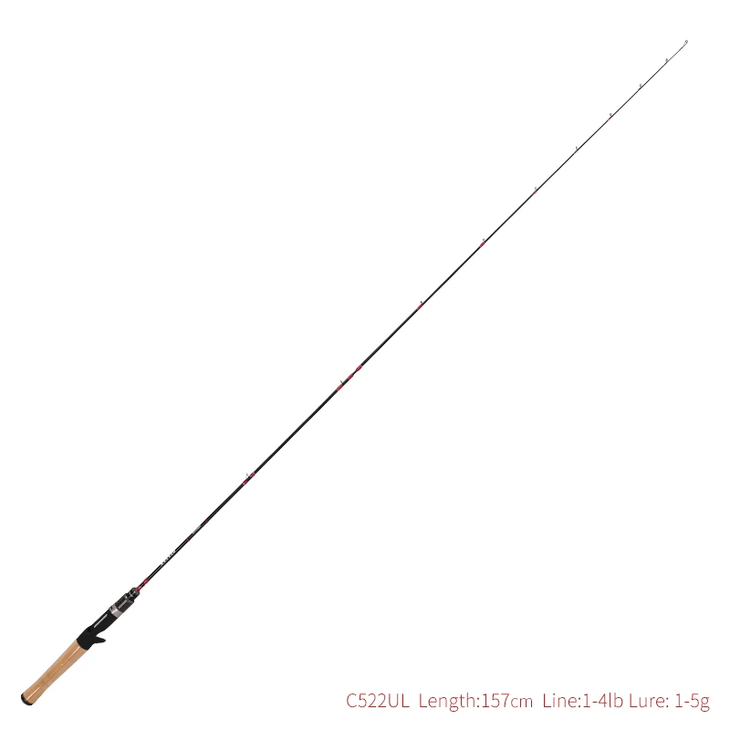 C522UL TSURINOYA Бейт утонченность ловли форели красный CLEVER 1,19/1,57/1,6/1,85 м UL L спиннинг литья 2 Раздел Фудзи направляющие кольца аксессуары - Цвет: C522UL