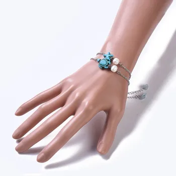 

20Sets Tortoise and Starfish Set Bracelet Women Charm Party Wedding Jewelry Accessories