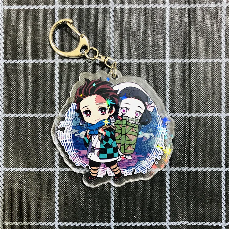 style 5 Брелок Kimetsu No Yaiba для косплея, реквизит для косплея, Kamado Tanjirou Nezuko, брелок для ключей Agatsuma Zenitsu, автомобильный брелок - Цвет: style 5