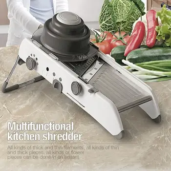 

Multifunctional Vegetable Cutter Fruit Slicer Grater Shredders Chopper Mandoline Slicers Adjustable Knife Blades Kitchen Tools