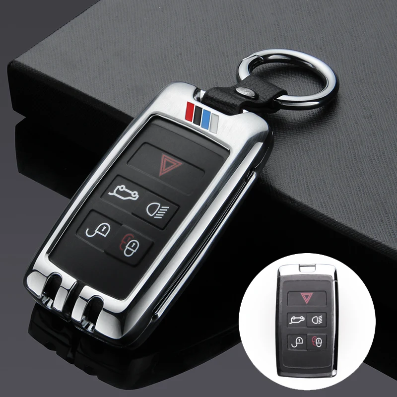 B Silver 01 Автомобильный чехол для ключей, брелок для Land Rover Range Rover Sport Vogue Evoque freelander 2 Jaguar XE XJ XJL XF, автомобильный Стильный чехол для ключей - Название цвета: B Silver 01
