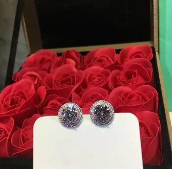 

Luxury Famous Brand TIFF Vintage Bridal Earrings for Women Party Brincos Wedding Jewelry