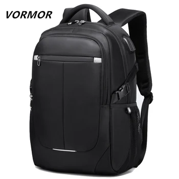 VORMOR 2021 New Fashion Men Backpack Multifunctional Waterproof 15.6 inch Laptop Bag Man USB Charging School Travel Bag 1