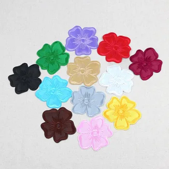 

Lulang (Pack of 50pieces) Flowers Iron on Or Hand Sewing Patches Embroidery Applique Patch for Crafts DIY Clothing, Hat Bags