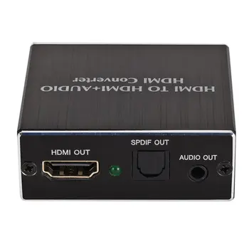 

Audio Extractor RCA HDMI Converter HDMI To HDMI+3.5 AUDIO+SPDIF Audio Extractor 4K Optical Audio Decoder