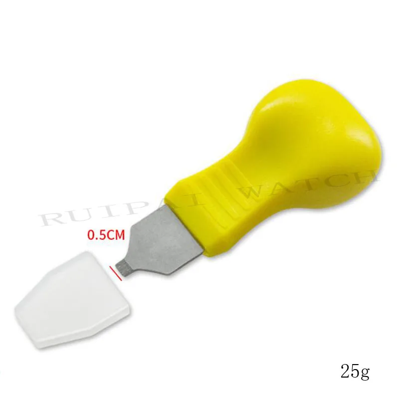 yellow 0.5mm Для задней крышки часов чехол открывалка для снятия батареи портативный инструмент для ремонта часов комплект - Цвет: yellow 0.5mm