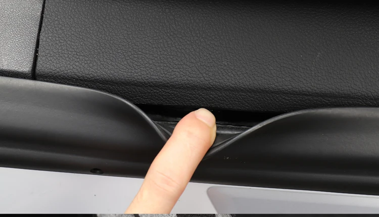 LUCEASY Кожаный Автомобильный Брелок передней и задней двери автомобиля подоконник Защитная крышка для Tesla модель 3- Скрытая Защита 4 шт./компл