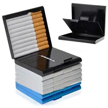 

20pcs Cigarette Cigar Tobacco Holder Case Slim for Men & Women Metal Cigarette Case Container Pocket-box Fashion Portable Pipe