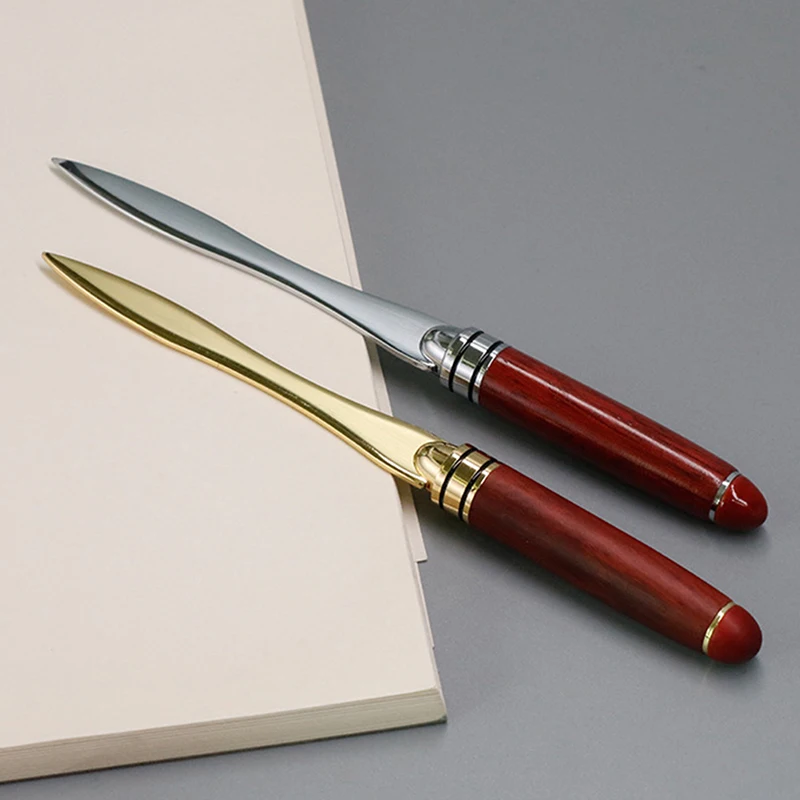 1 шт. деревянная ручка Открыватель для писем нож резки бумаги из нержавеющей