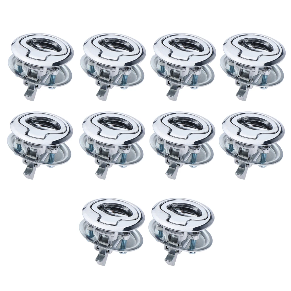 10x Marine Boat Stainless Steel Latch 1.5' Flush Pull Hatch Lock Slam