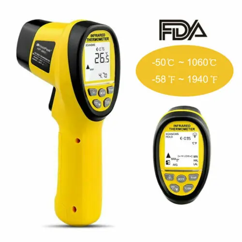 HOLDPEAK HP-985A Digital Infrared Thermometer Laser IR Temperature Non-Contact Handheld