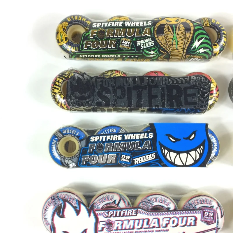 Skateboard Wheel Spitfire SHR Professional High Resilience Size 54*32mm 99D 101D 52*32 53*32mm Hardness And Bearing