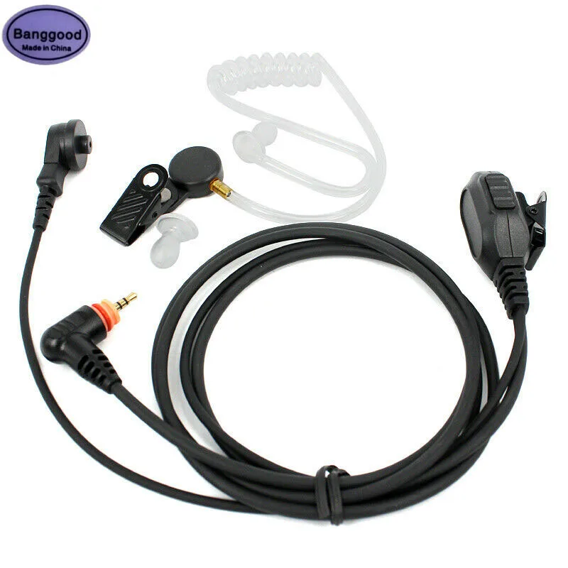 

newCovert Acoustic Air Tube Earpiece Headset PTT Mic Earphone for Motorola SL300 SL7550 7580 7590 SL4000 SL1M SL1K Walkie Talkie