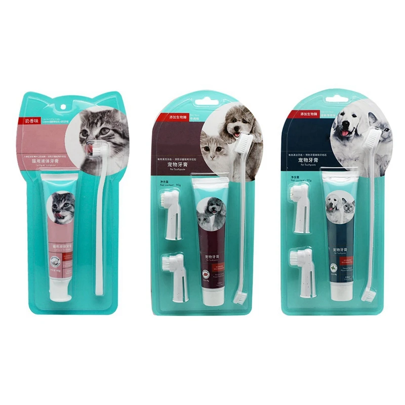 Kit De Nettoyage Des Dents Pour Animaux Domestiques Brosses A Dents Et Dentifrices Pour Chats Et Chiens Fournitures De Soins Nouveau Aliexpress