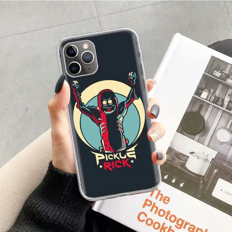 Чехол Rick and marty Pickle Rick для Apple iphone 11 Pro XS Max XR X 7 8 6 6S Plus 5 5S SE 10 десять подарочных силиконовых чехлов для телефона - Цвет: TR157-4