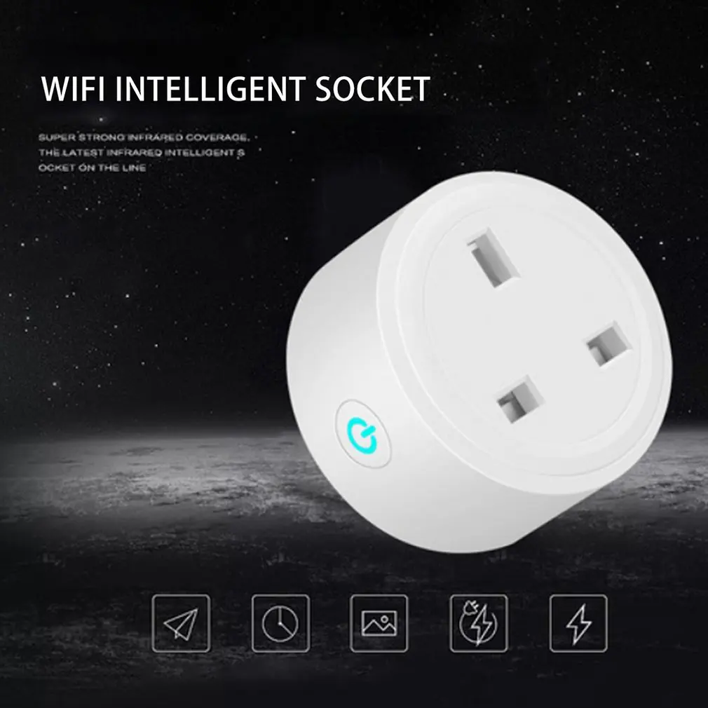 Интеллектуальная многофункциональная Голосовая розетка умная розетка Wi-Fi конверсионная вилка профессиональная компактная вилка Великобритании