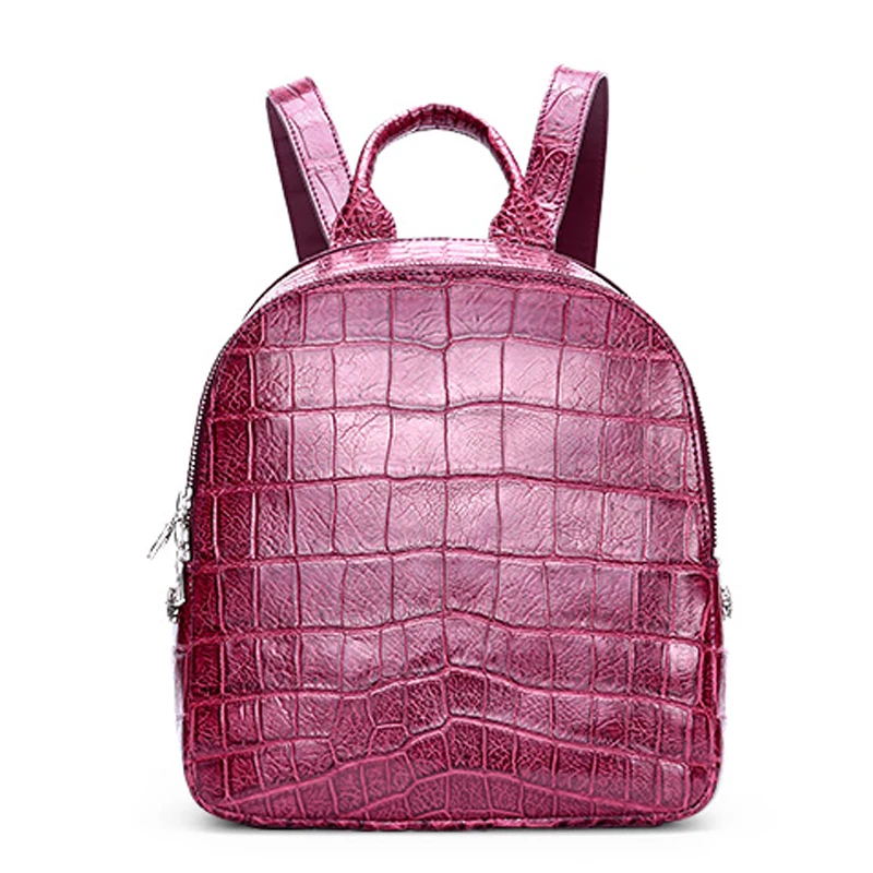

gete mported genuine crocodile skin backpacks for women's leather gulf crocodile belly personality backpacks for women's handbag