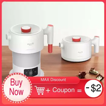 

Best Sell Deerma Electric Kettles Teapot DEM DH207 Portable Folding Smart Kettle Health Appliances Pot Thermal Sweat