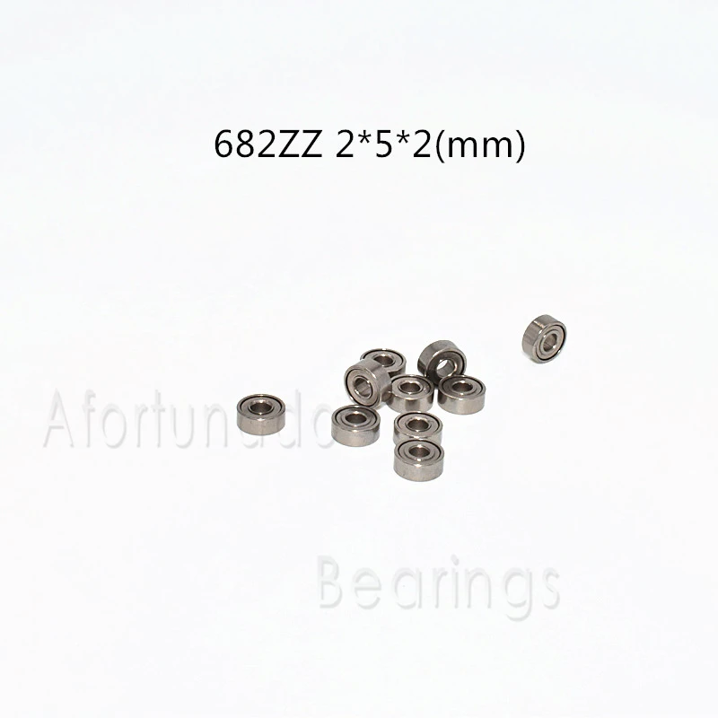 682ZZ 2*5*2(mm) 10pieces 682 free shipping ABEC-5 bearings Metal Sealed Mini Bearing MR52ZZ-2 682ZZ-2 5.0