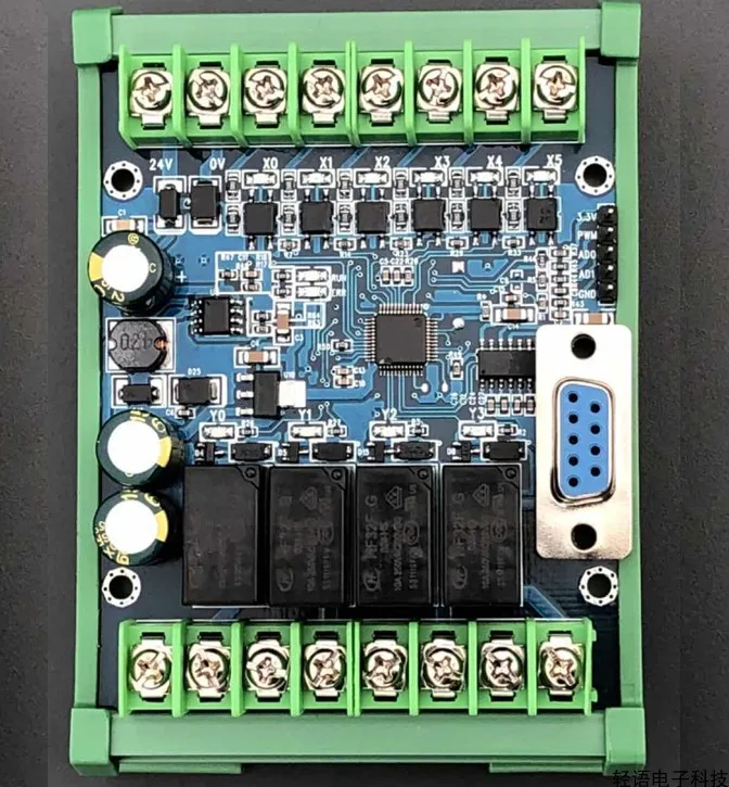 PLC Industrial Control Board FX2N 10MR Analog Input with Rail Simple Delay Module Programmable