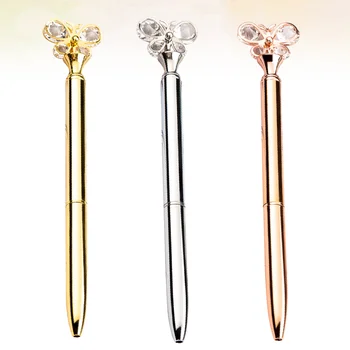 

3pcs Ballpoint Pen Metal Creative Crystal Ballpoint Pen for Office