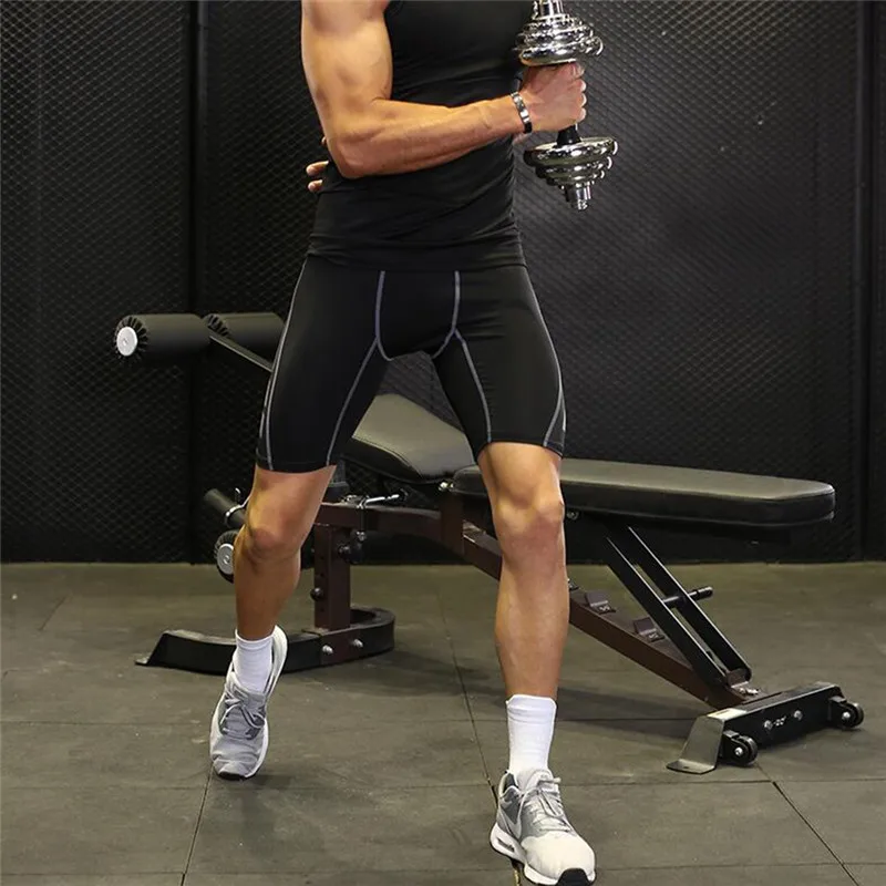 Men Compression Shorts Running Tights Man Quick Dry Gym Fitness Sport Running Male Shorts