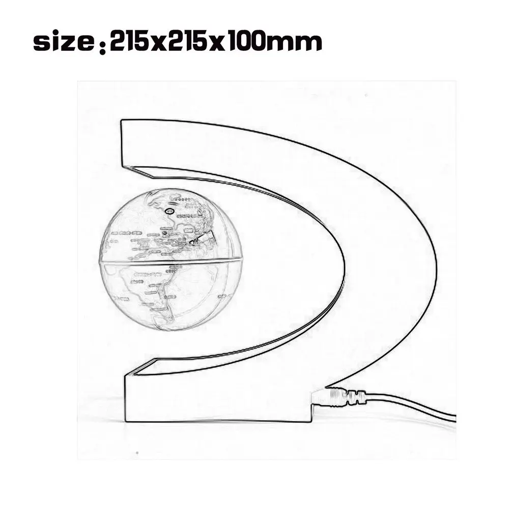 Магнитная плавающая карта мира шар Левитация Глобус лампа прохладный офис украшение дома земной Глобус лампа