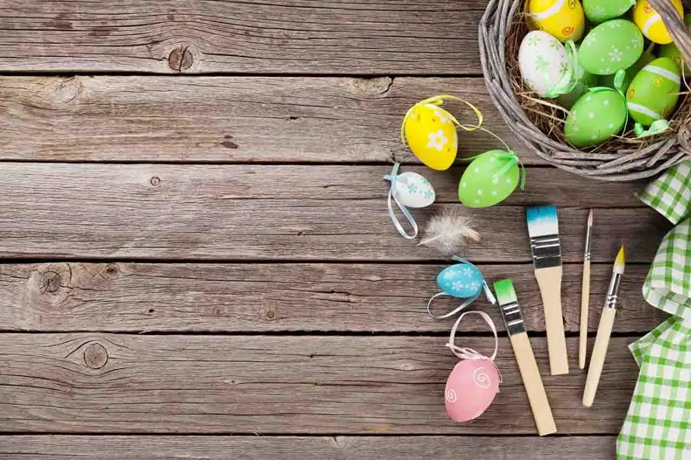 

SHENGYONGBAO Vinyl Custom Photography Backdrops Prop Wood Planks Easter day theme Photo Studio Background FG19607-9131589