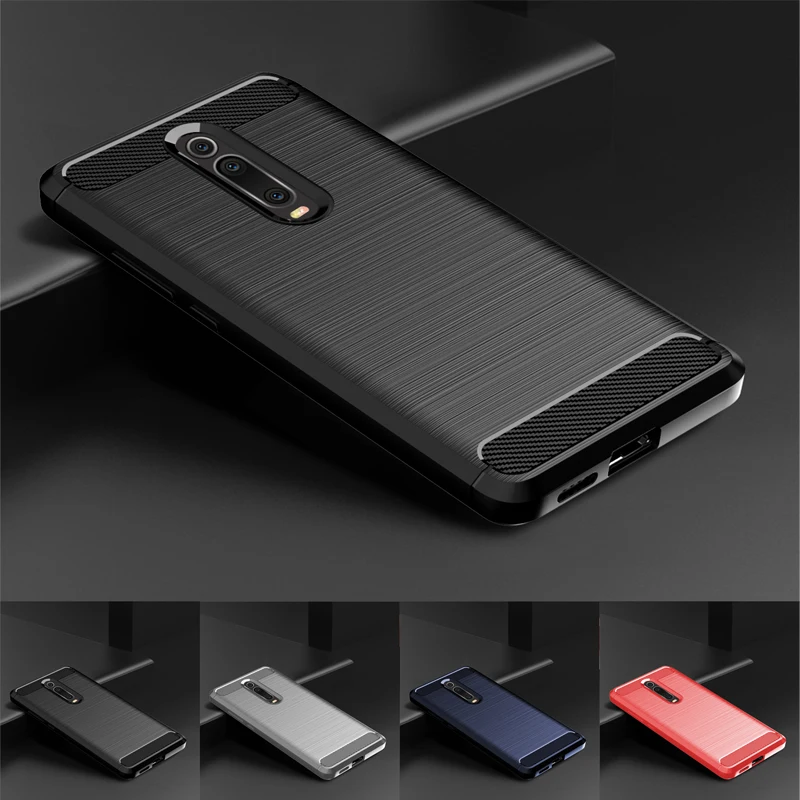 

Whyes For Xiaomi Mi 9T Pro Carbon Fiber Soft TPU Heavy ShockProof Silicone Phone Case For Xiaomi Mi A3 For Xiaomi Mi CC9E Cover