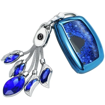 

Smart 3 Button Car Key Protective Shell Fashion Quicksand TUP Material Key Decoration Cover for Hyundai Ix35 SONATA