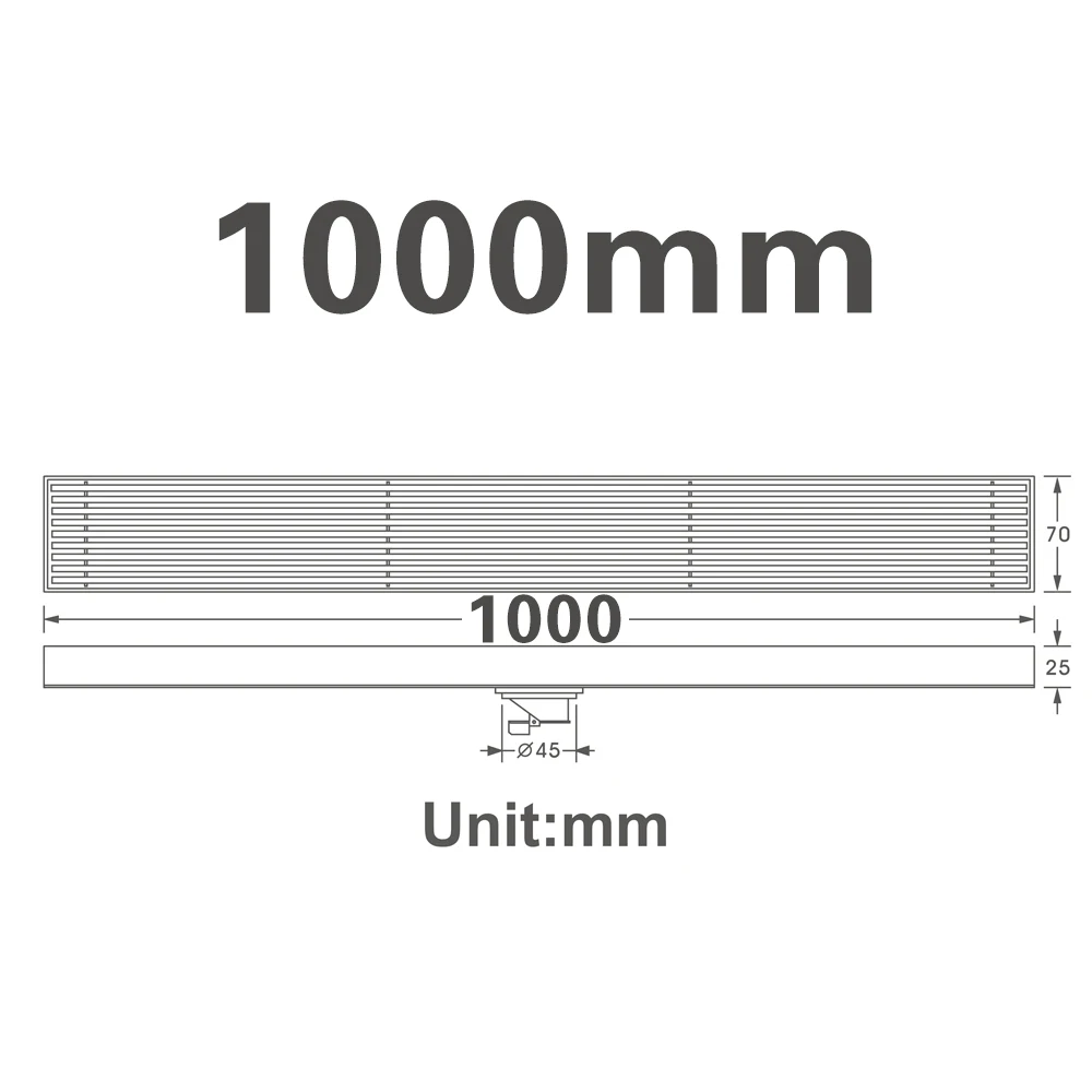 SUS304 пол сливной механизм прямоугольник 30 см, 40 см/50 см/60 см/80 см 100 см 120 см Ванная комната ситечко для душа Кухня анти запах стоков HIDEEP - Цвет: 100cm