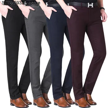

Corduroy Pants Male Leisure Trousers Season Article Velvet Pants Qing Middle Age Business Straight Cylinder Male Pants Dad Pack