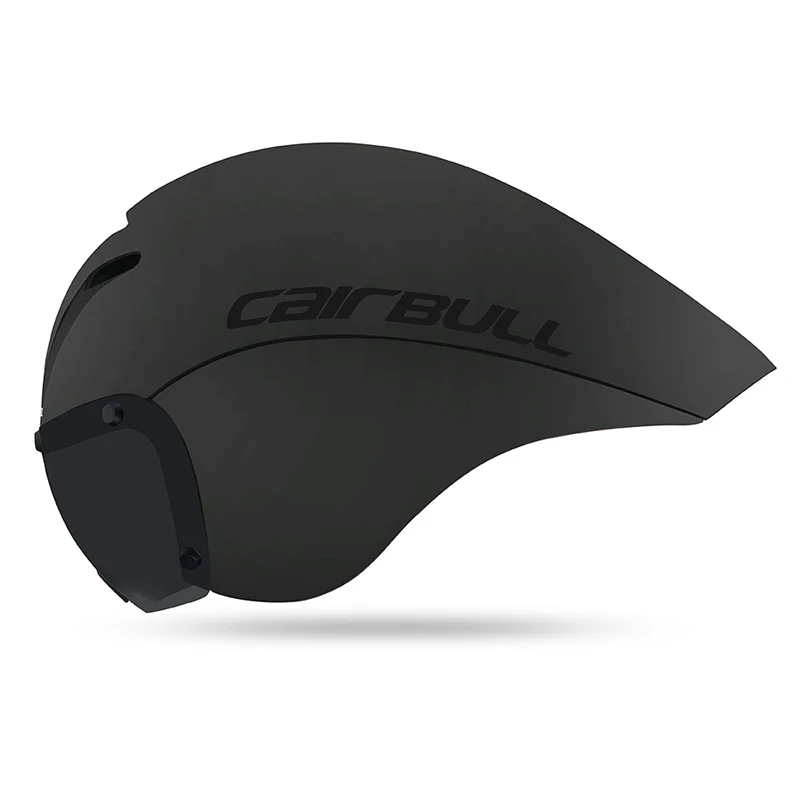 Велосипедный шлем Cairbull Victor TT, магнитные очки, шлем для шоссейного велосипеда, Триатлон, пробный шлем, пневматический велосипедный шлем, Кепка - Цвет: Черный