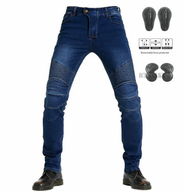 Green Motorcycle Pants Men Motocross Racing Trousers Cargo Jeans Touring Riding Pantalon Moto Pants Motorcycle Equipment Pants JES-1 Blue upgrade