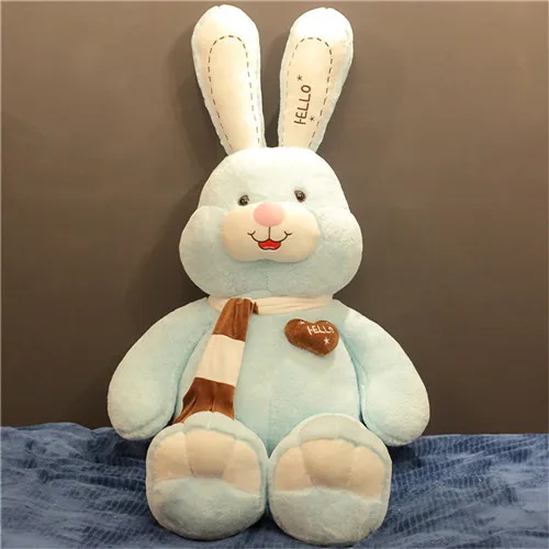 Fancytrader 59'' JUMBO Kawaii Giant Stuffed Rabbit Plush Toy Doll Cute Anime Bunny Hugging Pillow for Girl Gift Decoration 150cm (9)