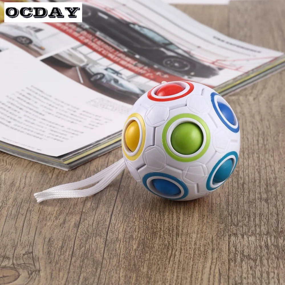 OCDAY Радужный шар магический футбольный куб скоростная головоломка блок мяч Развивающие обучающие игрушки для детей взрослых снятие стресса горячая распродажа